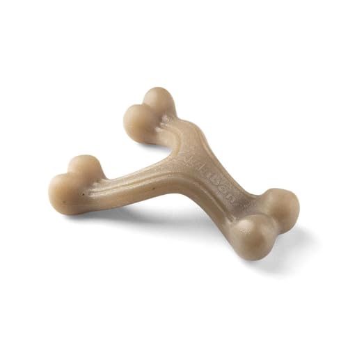 Nylabone Maximum Strength Puppy Gourmet: Juguete masticable para cachorros pequeños con sabor a mantequilla de maní, ideal para higiene dental y resistente a masticadores intensos