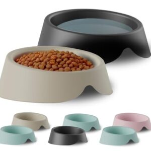 Comedero para Perros y Gatos de Plástico Reciclado – 2 Cuencos de 500ml Hechos en España | Platos y Bebederos para Mascotas Medianas | Aptos para Lavavajillas, Resistentes, Ideales para Agua y Comida