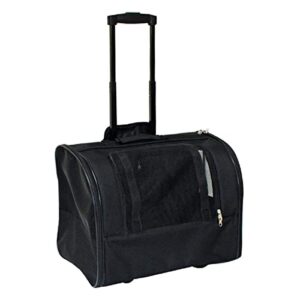 Croci Trolley Jolie 2 en 1: Transportín y Carrito para Gatos, Perros Pequeños y Conejos | Convertible, Seguro y Ligero (44x33x28 cm)