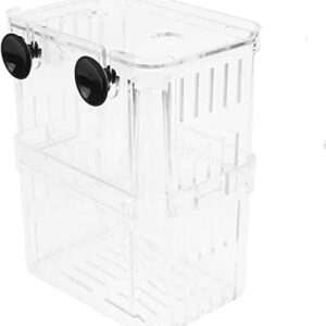 Tanque de Cría de Peces Zalati con Ventosas – Caja de Aislamiento Flotante para Peces Juveniles, Guppy y Killifish, Resistente y Práctica para Acuarios