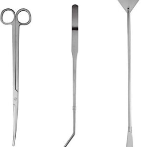 Kit Hexint 3 en 1 para Aquascaping: Herramientas de Acero Inoxidable para Acuario | Pinzas, Tijeras y Espátula para Cuidado de Plantas Acuáticas