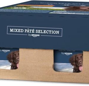Paté mixto para perros by Amazon, 300 g x 20 – Alimento húmedo sin conservantes, formulado por expertos y aprobado por veterinarios