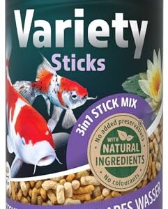 Tetra Pond Variety Sticks 1L – Alimento Premium y Variado para Peces de Estanque | Estimula Color, Vitalidad y Salud | Sin Colorantes ni Conservantes