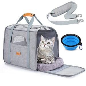 Transportín para Perro y Gato morpilot: Bolsa de Transporte Transpirable, Portátil y con Accesorios para Viajes | Ideal Mascotas hasta 7kg