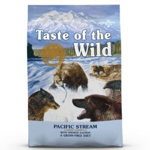 Taste Of The Wild Pacific Stream: Pienso para Perros Adultos con Salmón Ahumado 12,2 kg – Alimento Natural sin Huevo para Todas las Razas