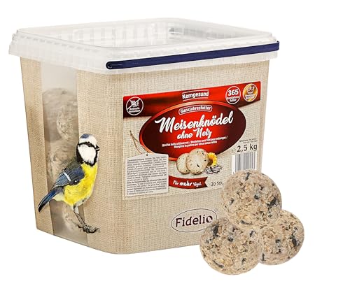 Fidelio Pienso para Pájaros Silvestres, 30 Unidades, 2,5 kg – Alimento para Pájaros con Alto Contenido en Proteínas y Energía Todo el Año