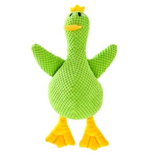 Juguete de Pato de Felpa Chirriante para Perros | Juguete Resistente, Lavable y Seguro para Cachorros y Perros Adultos – Ideal para Masticar, Jugar y Entrenar