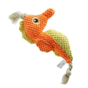 Juguete Interactivo de Cuerda para Perros – Tira y Afloja Duradero, Con Dispositivo de Sonido, Limpieza Dental y Diseño Animal Marino