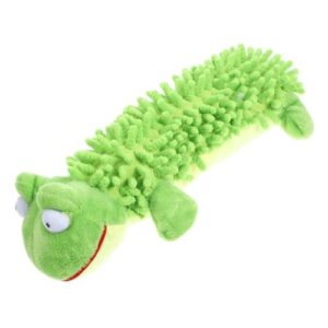 COLLBATH Juguete de Peluche para Perros con Forma de Rana, Resistente, Chirriante y Fácil de Limpiar