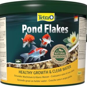 Tetra Pond Flakes 10L – Alimento en escamas premium para peces pequeños y jóvenes de estanques de jardín