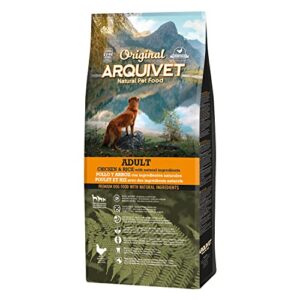 Pienso para Perros Adultos Arquivet Original Pollo y Arroz – 12 kg | Alimento Natural Premium Sin Aromatizantes ni Colorantes | Alta Digestibilidad, Salud Óptima de Piel, Pelo y Articulaciones