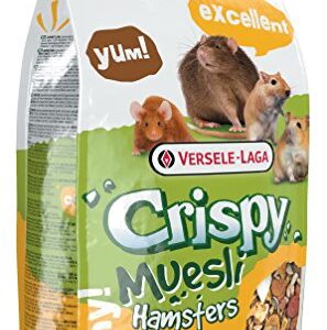 Versele Laga Crispy Muesli para Hámster – Alimento Crujiente de 1 kg, Nutrición y Sabor para Mascotas Felices