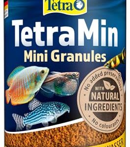 TetraMin Mini Granules 100ml – Alimento en Gránulos para Peces Ornamentales Pequeños | Nutrición Equilibrada, Agua Clara y Colores Intensos